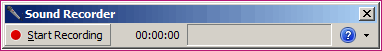 AudioImage01, screenshot of an audio recording programme