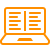dl_eresources, orange cartoon of laptop