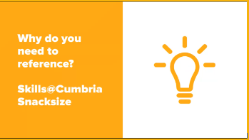 Why reference video, video talking about why we reference